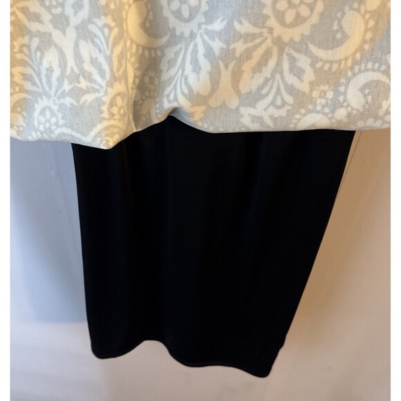 Eliza‎ J Black & White Shift Dress Womens 10 Corpcore Classic Graduation - Picture 7 of 11